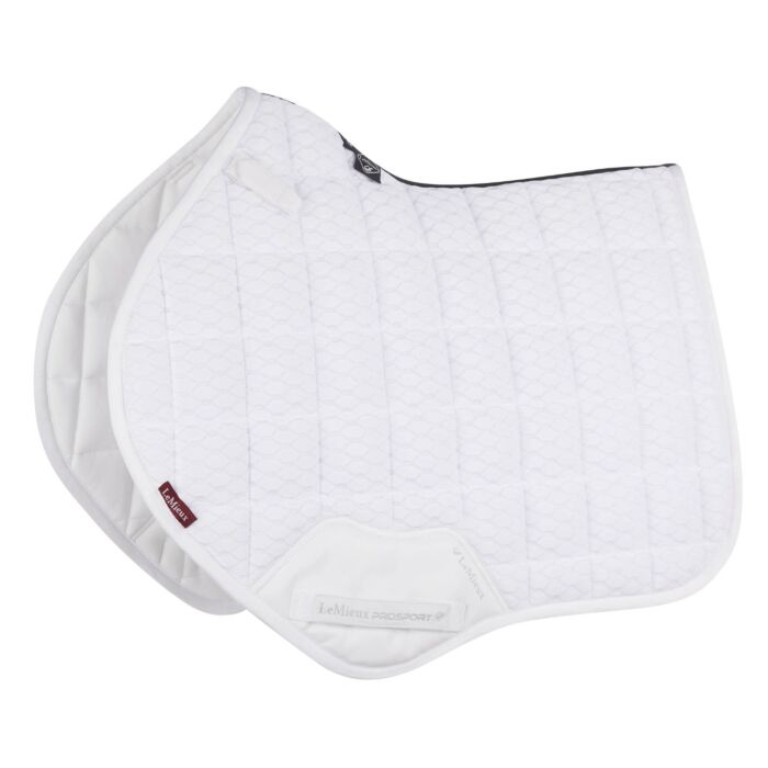 LeMIEUX Carbon Mesh Air Square Zadeldek White