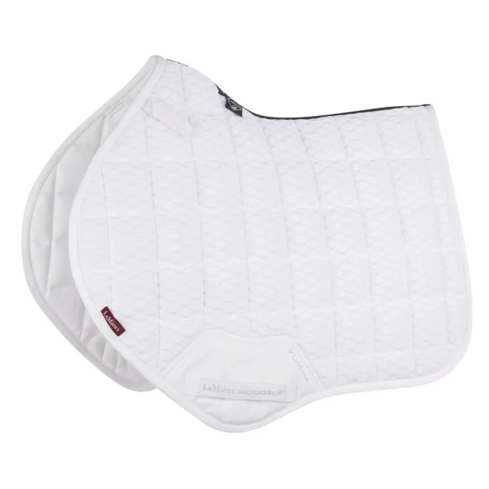 LeMIEUX Carbon Mesh Air Square Zadeldek White