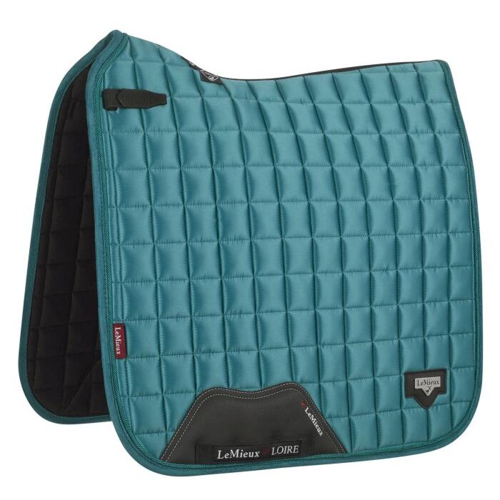 LeMIEUX Loire Classic Satin Square Zadeldek Peacock Green