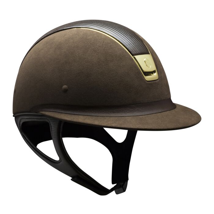 Samshield Rijhelm Miss Shield Premium Leer Bruin Gold