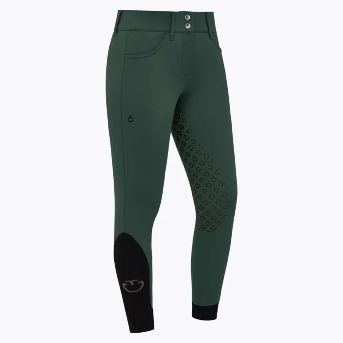Cavalleria Toscana Women's Full Grip Dressage Breeches Jungle Green