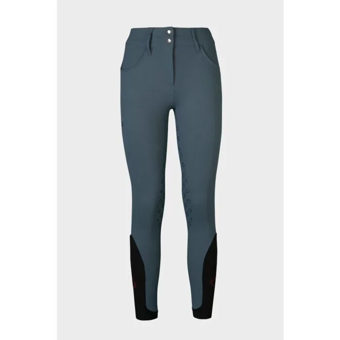 Cavalleria Toscana Dames Rijbroek American Full Grip Breeches Iceblue
