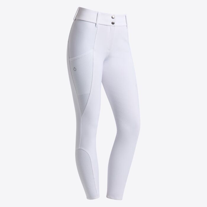 Cavalleria Toscana Women's Full Grip Dressage Breeches with perforated inserts Wit