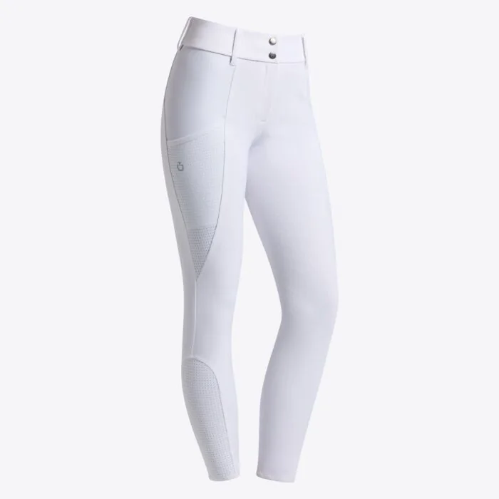 Cavalleria Toscana Women's Full Grip Dressage Breeches with perforated inserts Wit