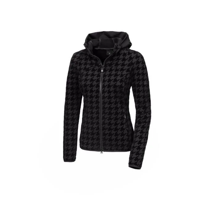 Pikeur Seline Houndstooth Fleece Jack Black
