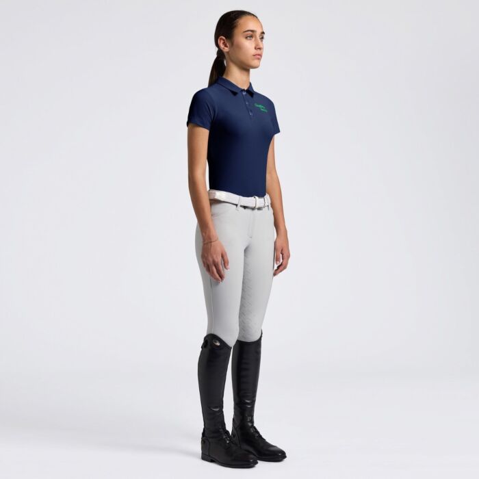 Cavalleria Toscana Girl's Training Jersey Polo S/S - Royal Blue