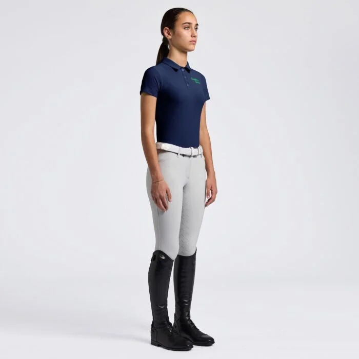 Cavalleria Toscana Girl's Training Jersey Polo S/S - Royal Blue