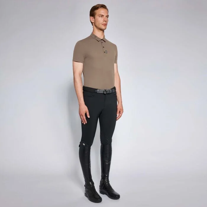 Cavalleria Toscana Heren Training Polo Shirt S/S Tortora