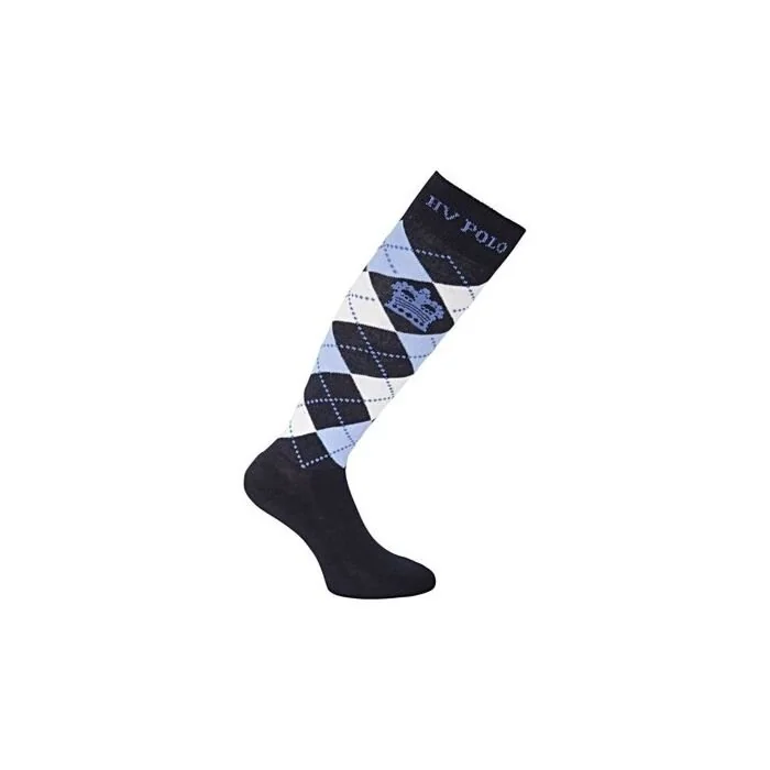 HV Polo Kniekousen Argile Ruit Navy  