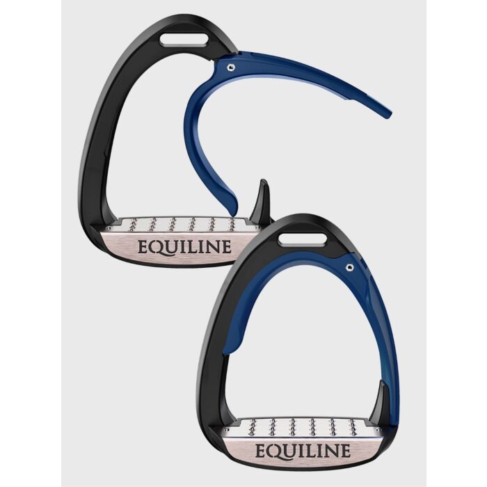 Equiline X-Cel Jumping Stirrup with Safety System Navy Blue
