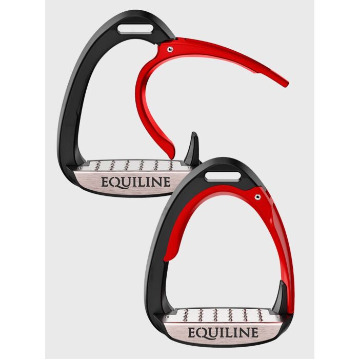 Equiline X-Cel Jumping Stirrup with Safety System Red