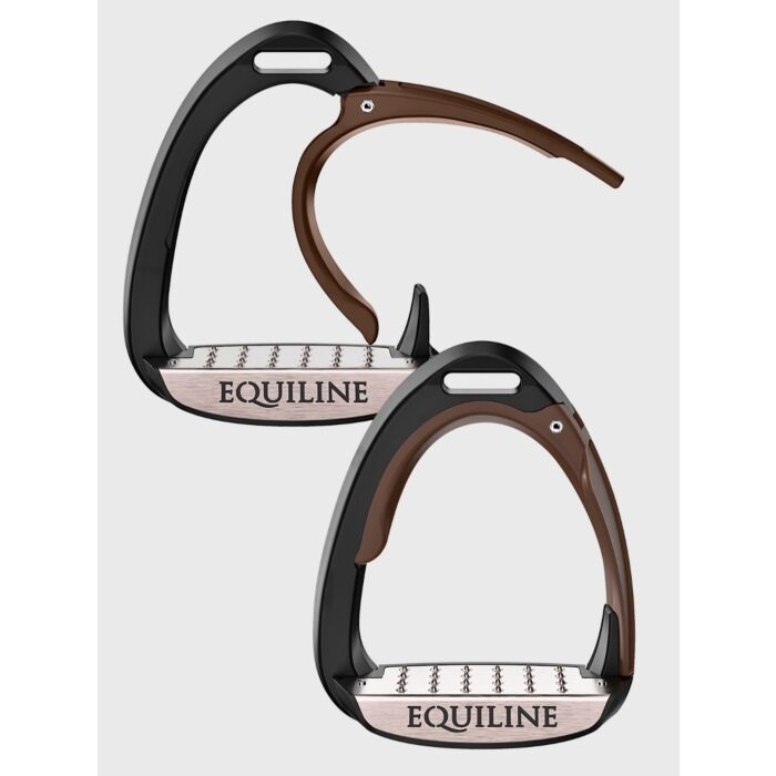 Equiline X-Cel Jumping Stirrup with Safety System Brown