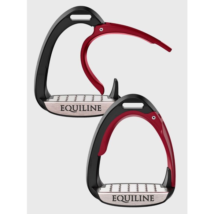 Equiline X-Cel Jumping Stirrup with Safety System Bordeaux