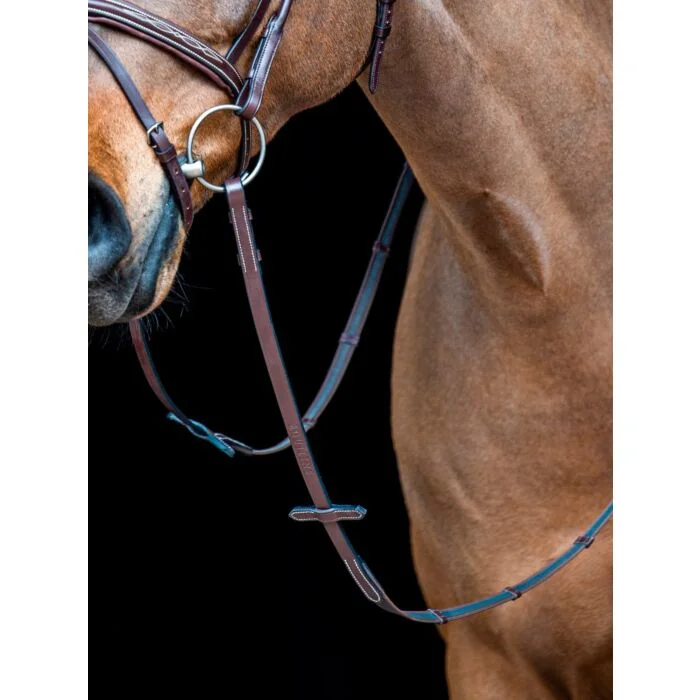 Equiline Leren Anti Slip Teugels met 7 Stops