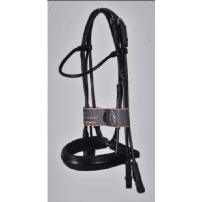 Dobert Classic Rondgenaaid Stang en Trens Hoofdstel 8241 Zwart