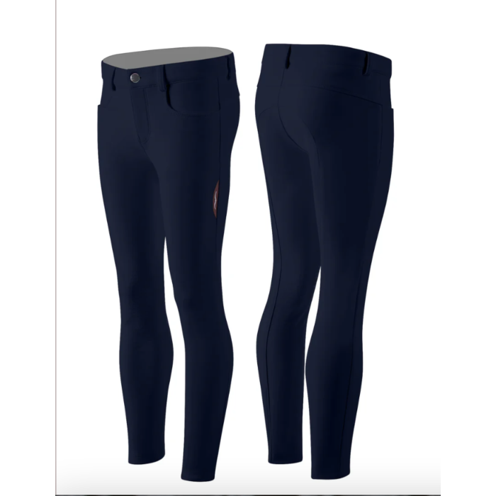 Animo Naccio Children Unisex Boy's and Girl's Breeches Full Grip seat - NAVY