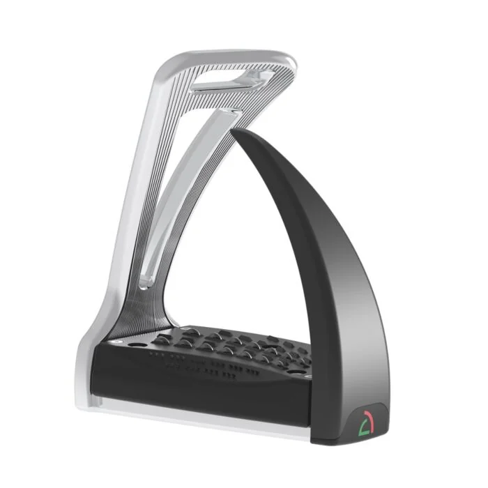Safe Riding Veiligheidsbeugels S2 Safety Stirrups Santarini Silver Chrome / Black Onyx