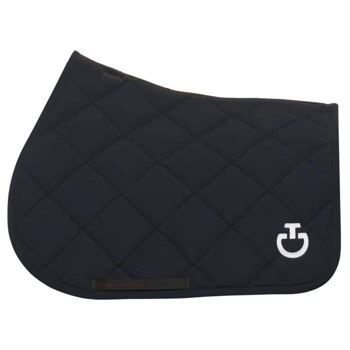 Cavalleria Toscana Jersey Quilted Rhombi Zadeldek Navy