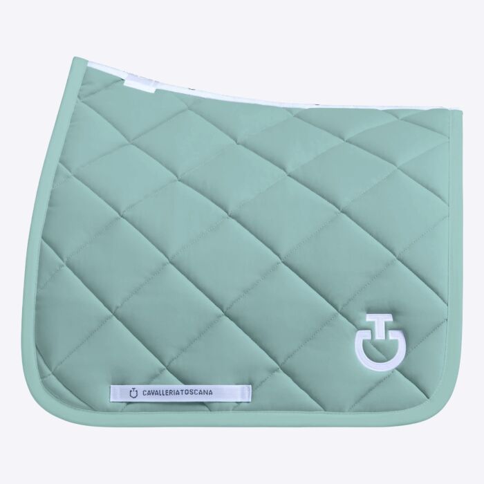 Cavalleria Toscana Saddle Pad with Diamond Quilting - Light Teal Green