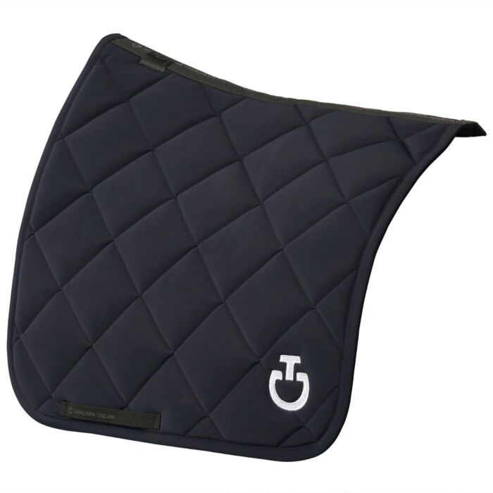 Cavalleria Toscana Saddle Pad in Quilted Jersey - Dressuur- Dark Blue