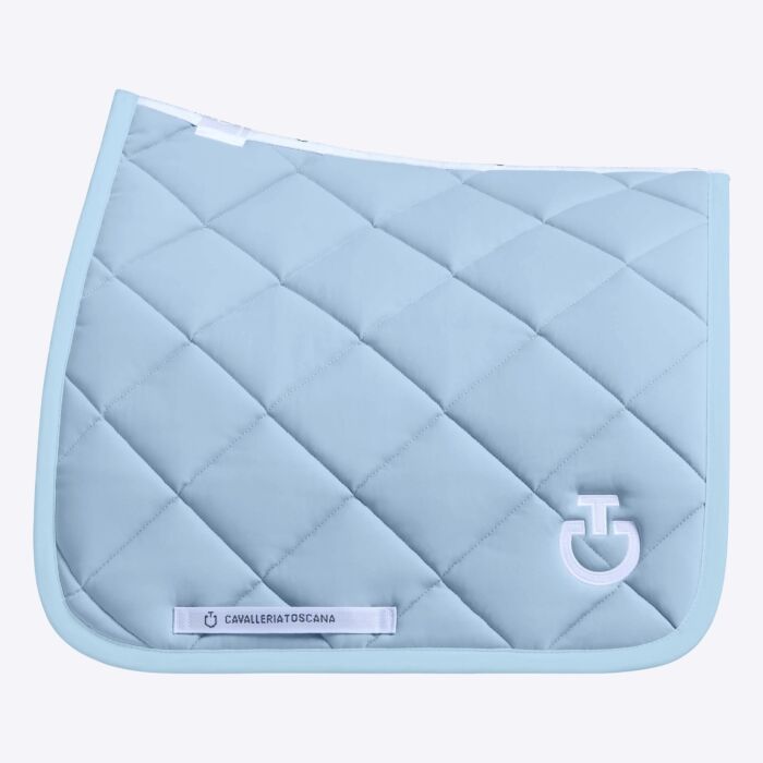 Cavalleria Toscana Saddle Pad with Diamond Quilting - Blue Fog