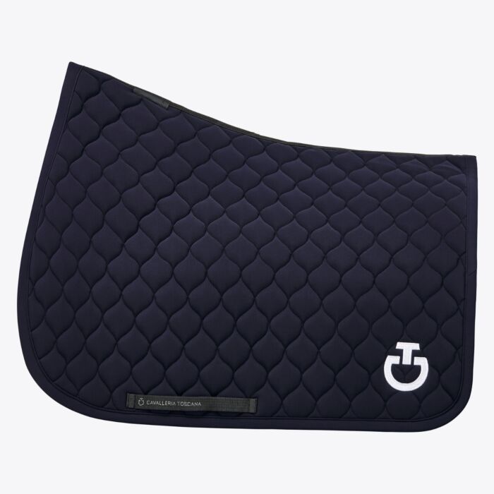 Cavalleria Toscana Jumping Saddle Pad with Circular Quilting - Navy