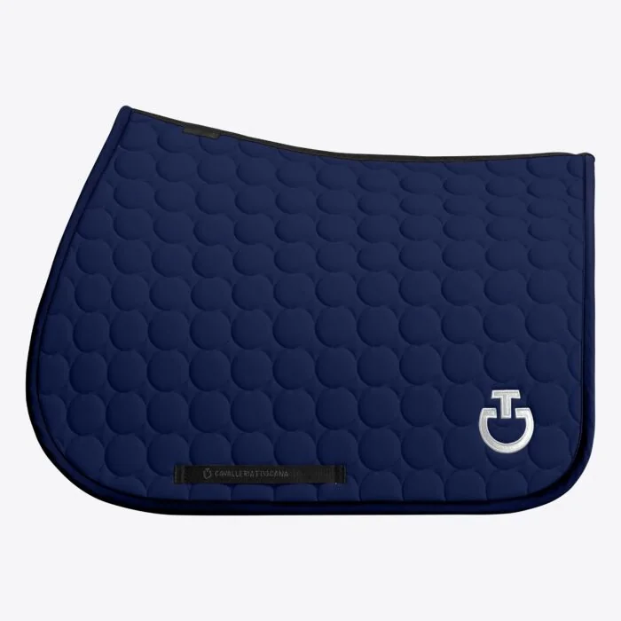 Cavalleria Toscana Jumping zadeldek with Circle Quilted - Royal Blue - Full